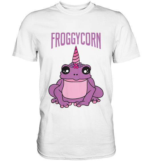 Froggycorn. Frosch mit Einhorn - Premium Shirt