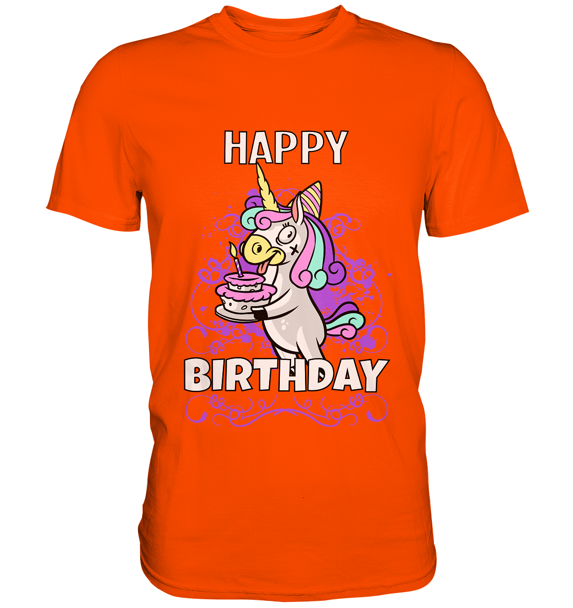 Happy Birthday. Einhorn. Geburtstag - Unisex Premium Shirt