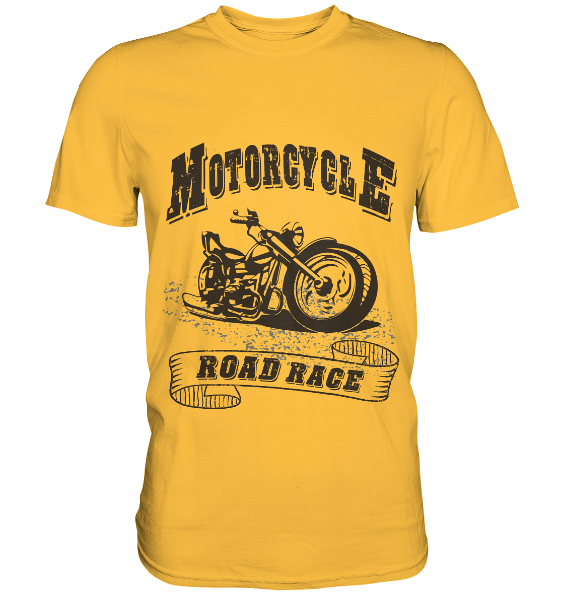 Motorcycle Road Race. Biker Vintage - Unisex Premium Shirt