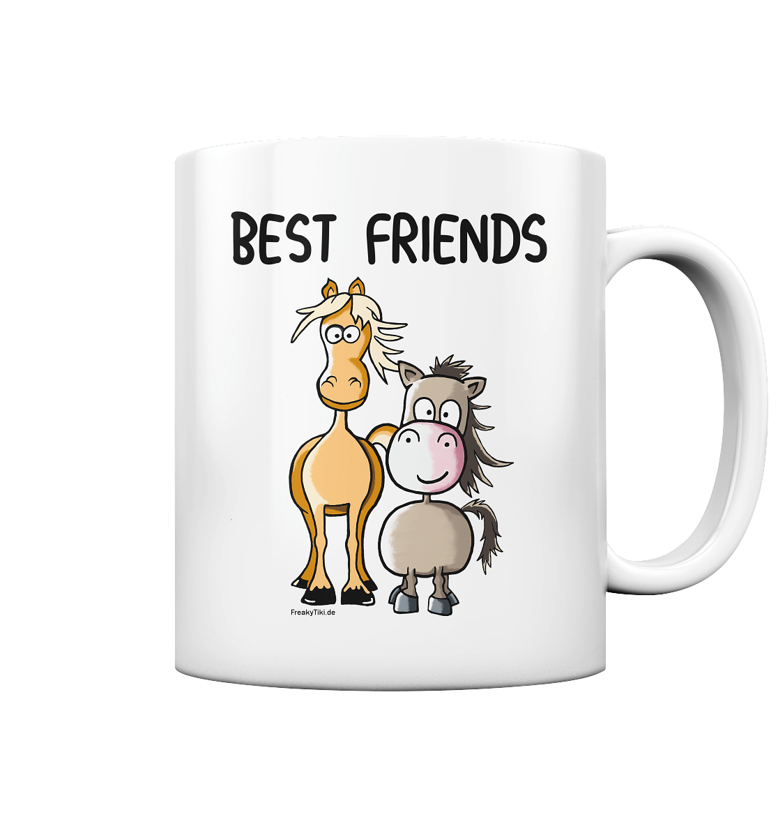 Best Friends. Pferd und Pony. - Tasse glossy
